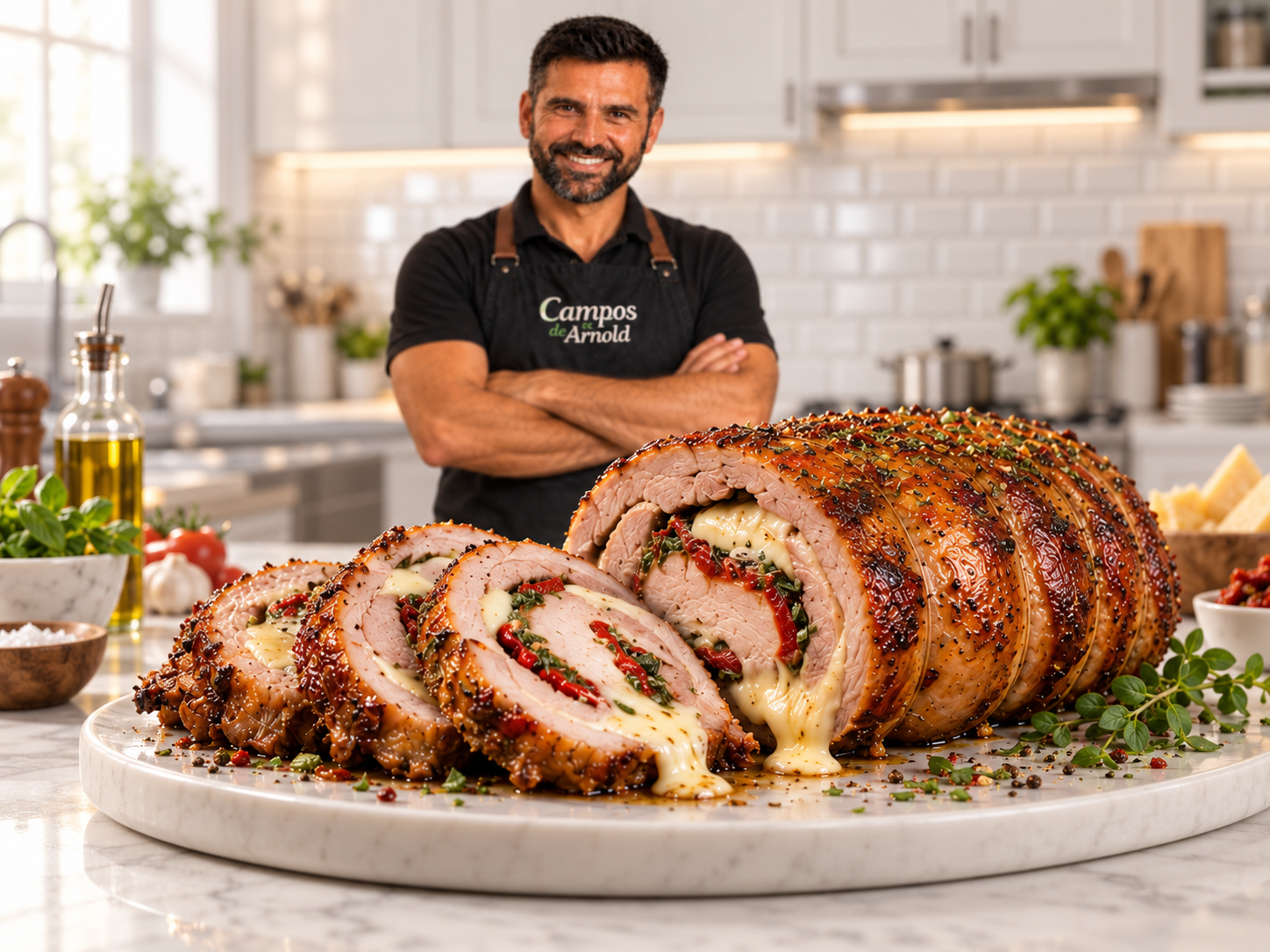 Plato preparado con queso artesanal Campos de Arnold
